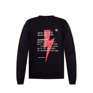 Neil Barrett Cotton Crewneck Sweatshirt Men Black Sweaters